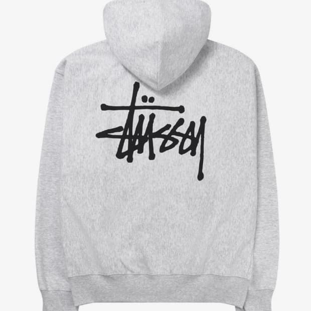 ✨선착순특가✨[정품/새상품]스투시 베이직 애쉬헤더그레이 후드집업✨