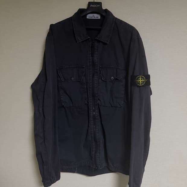 [XL]Stone Island 21fw 올드이펙트 오버셔츠