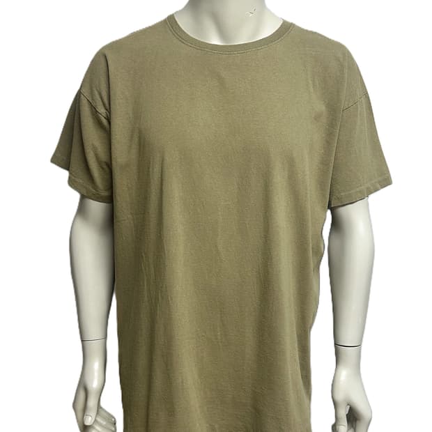 미군 카키색 라운드 반팔 티셔츠 (XL) (12) (만원샵)
