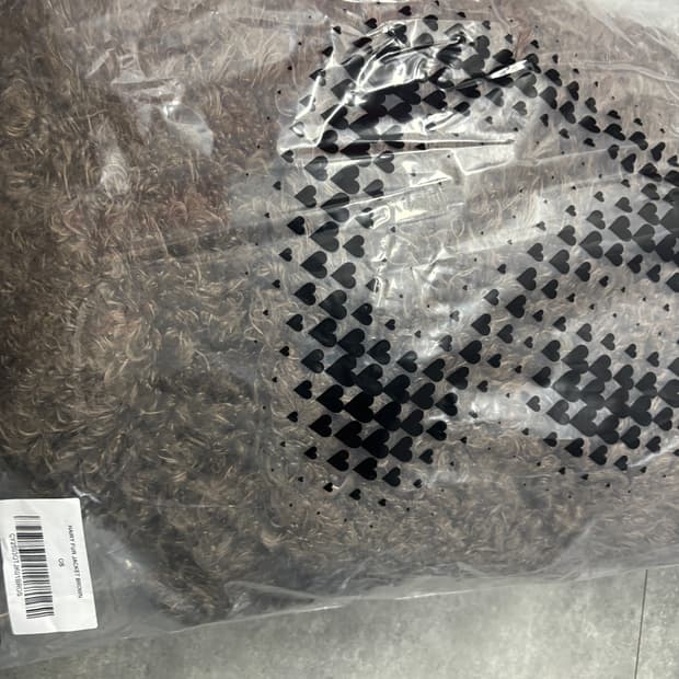 코이세이오 헤어리 퍼 자켓 브라운 미개봉 새제품 판매