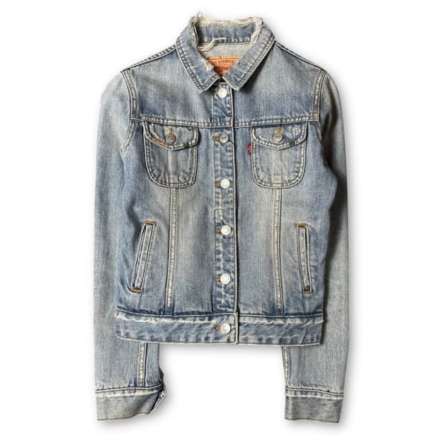 리바이스 연청 데님 자켓 빈티지/착용샷 있음 급처