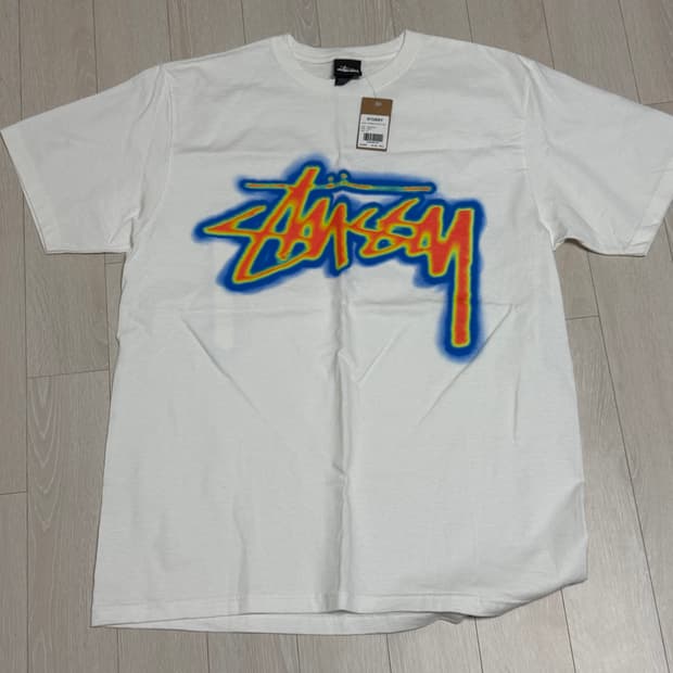 스투시 써멀 스탁 티셔츠 화이트