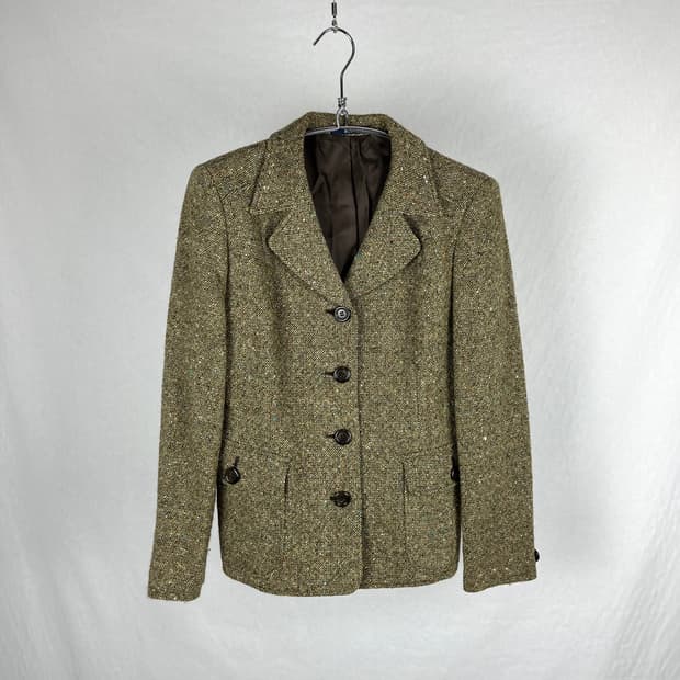 Rope 울 블렌딩 블레이저 