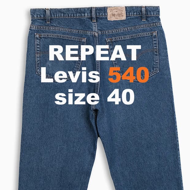 리바이스 540 오렌지탭 90s 40 인치 OR5404204