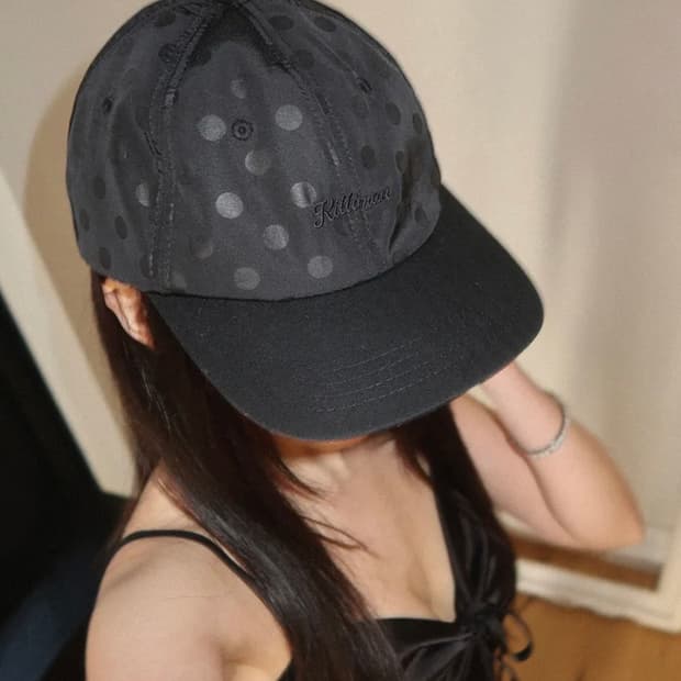 Dot Black Cap