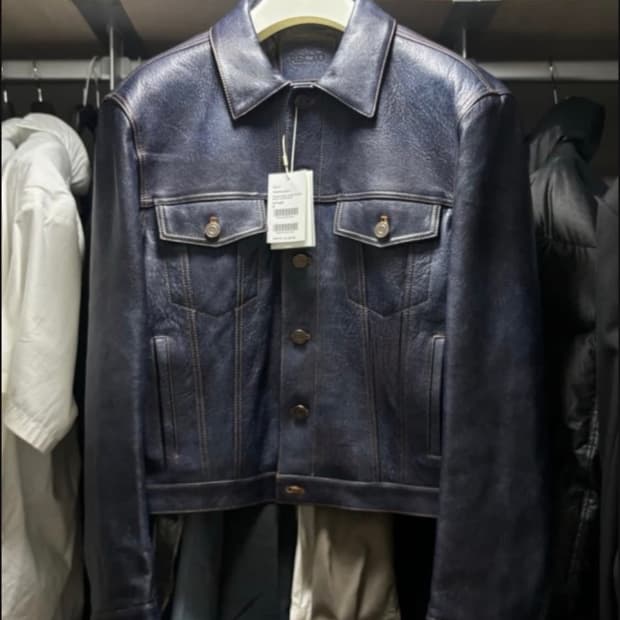 구매) 렉토 빈티지 이펙트 데님 레더 s