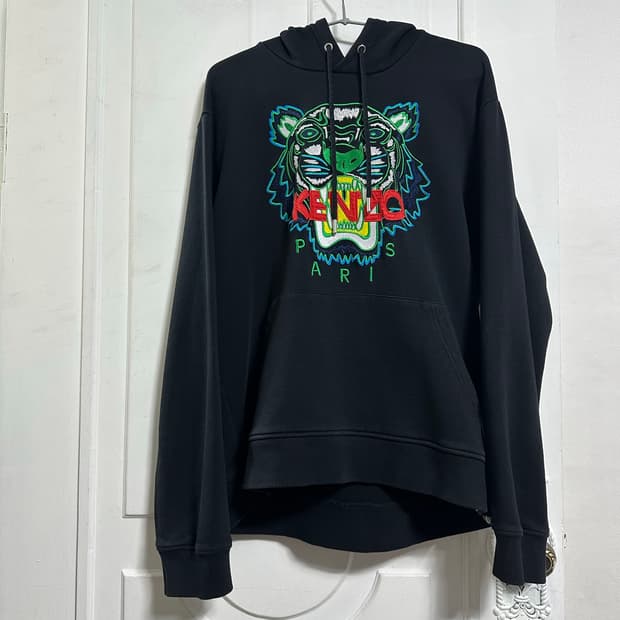 겐조 타이거 자수 후드티