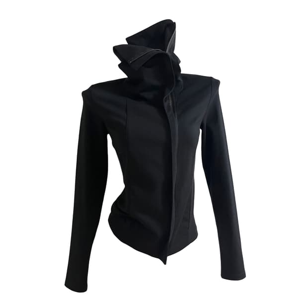 a/x 드레이프 하이넥 져지 집업