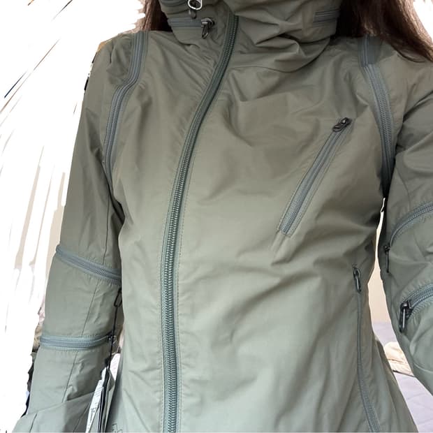 코오롱 스포츠 미사용품 폴리 나일론 집업/ 테크웨어 크럽 자켓