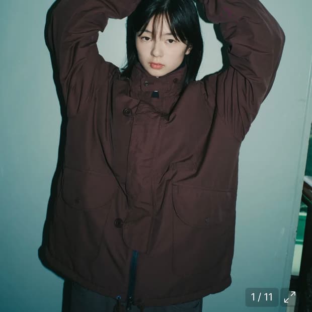 오헤시오 x 노티카 리버시블 파카 퍼플