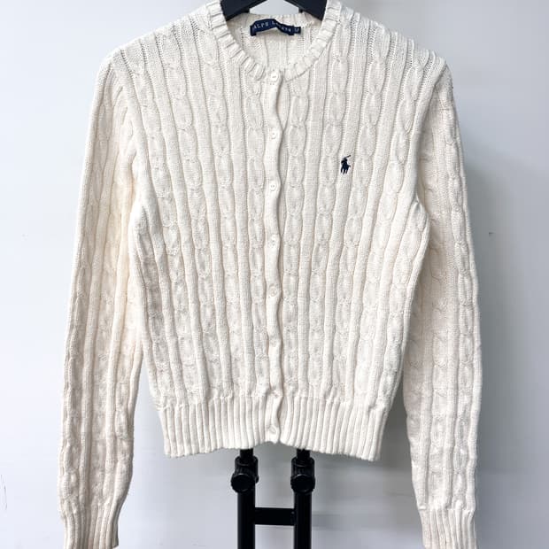 폴로 랄프 로렌 케이블 가디건