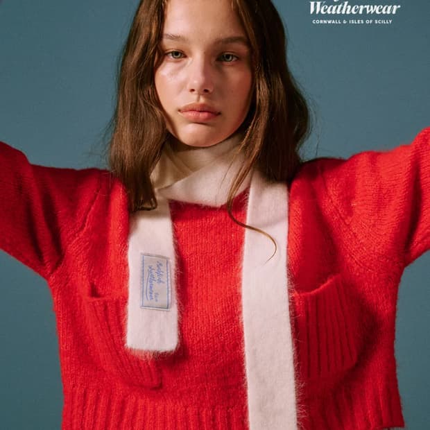 락피쉬웨더웨어 퍼지 머플러 화이트