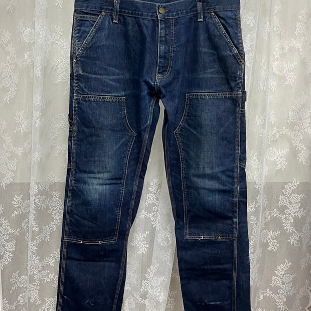 32) 칼하트 더블니 카펜터 데님 팬츠