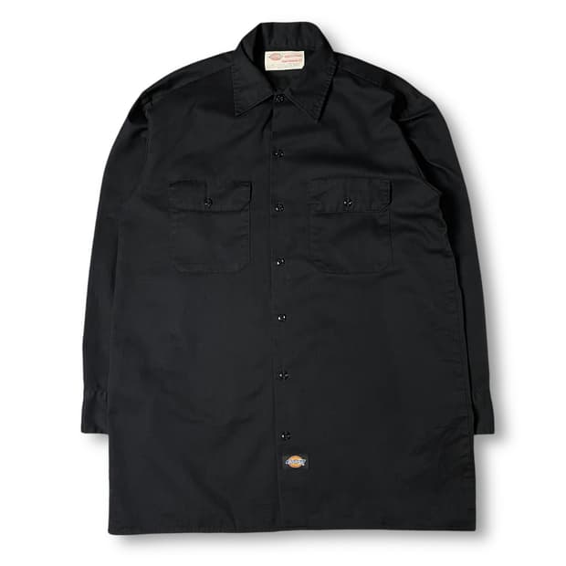 디키즈 블랙 투포켓 긴팔 셔츠 M