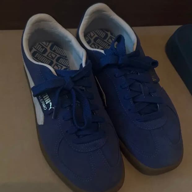 퓨마 팔레르모 스웨이드 블루 260