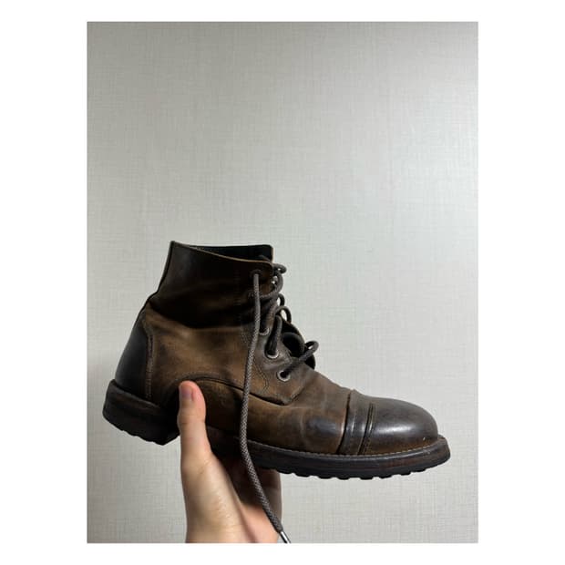 돌체앤가바나 00s 아카이브 컴뱃 부츠