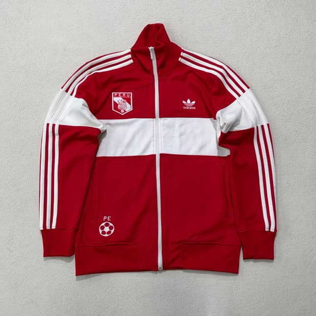 아디다스 파이어버드 유로파 페루 레드 빨강 빨흰 흰빨 져지