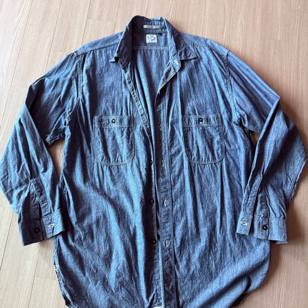 orslow 오어슬로우 샴브레이 셔츠 빈티지핏 5사이즈