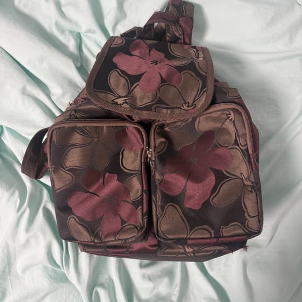 빈티지 플라워 미니 백팩