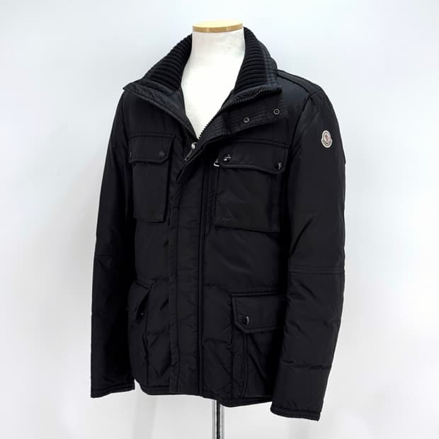 [2사이즈] 몽클레어 견장 패딩 집업 자켓 블랙