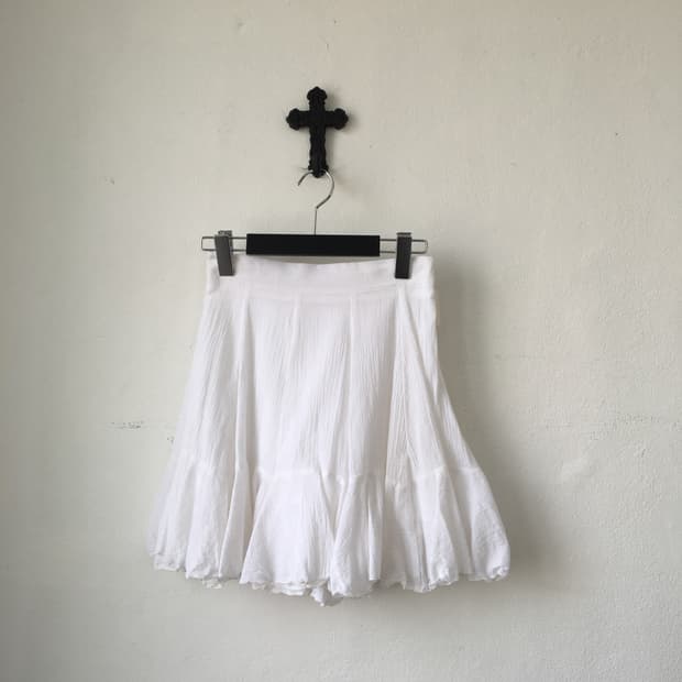 Flare mini skirt