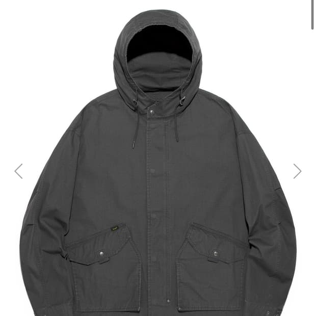 LEE 숏 피쉬 테일 후드 점퍼 차콜 XL