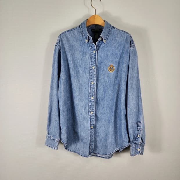 정품 폴로 랄프로렌 데님셔츠 판매합니다 