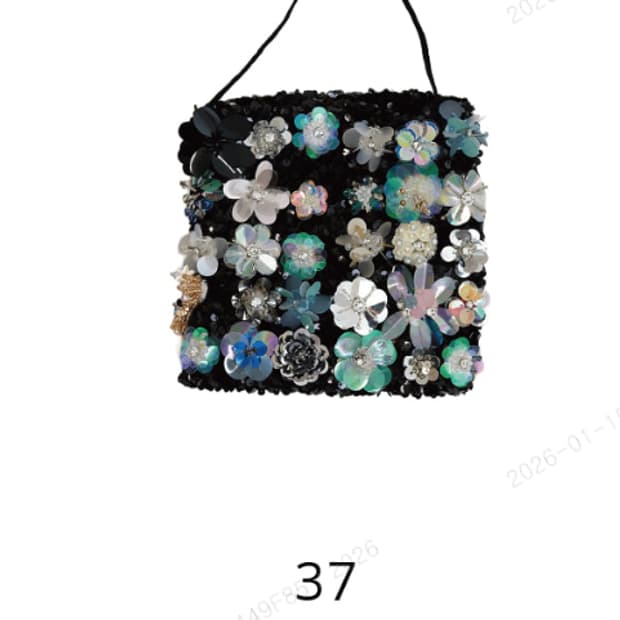 구해요) 더디 비키니 플라워 백 (블랙) 37