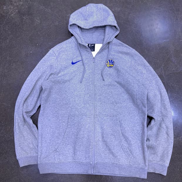 나이키 NBA 골든스테이트 워리어스 후드집업 후디 그레이 XL