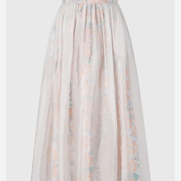 orr 오르 더블 레이어 플로럴 스커트 오렌지 L사이즈