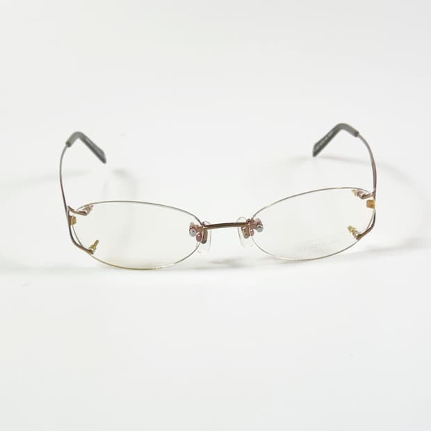 KENZIA ITALY무테 오벌 메탈 프레임 빈티지 안경