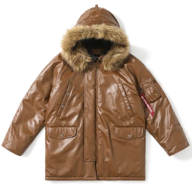 예스아이씨x알파인더스트리스 N-3B 파카 BROWN