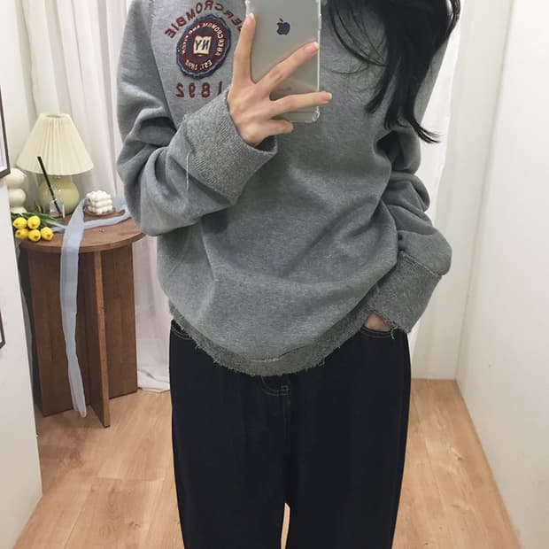 여성 아베크롬비 카라 반집업 맨투맨 100