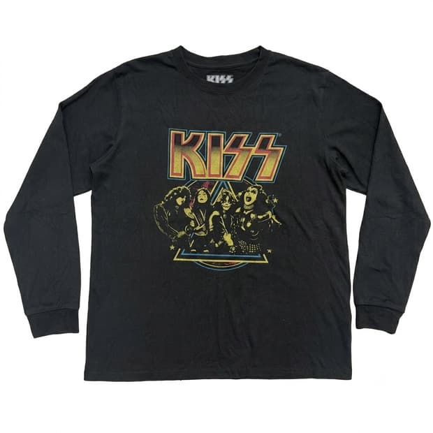 KISS 오피셜 라이선스 그래픽 롱슬리브 티셔츠