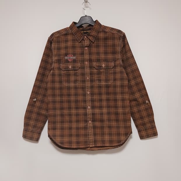 할리데이비슨 뒤포인트 체크셔츠