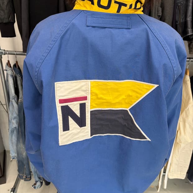 Nautica 90s 세일링 투톤 윈드브레이커
