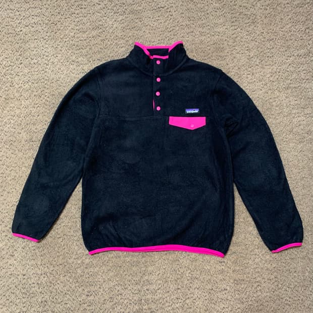 Patagonia 신칠라 스냅티 블랙/핑크 w(m)