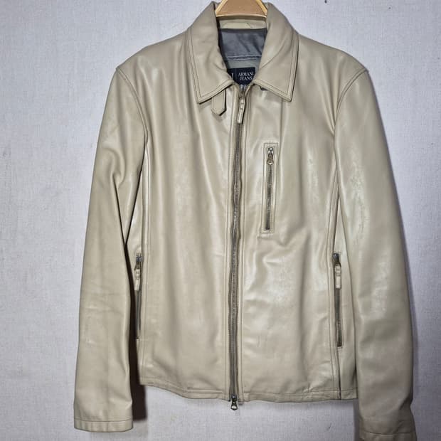 Armani Jean's 알마니 진 레더 자켓52(우리95 ~100)