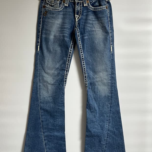 트루릴리젼 부츠컷 플레어진 데님 펜츠 청바지 29