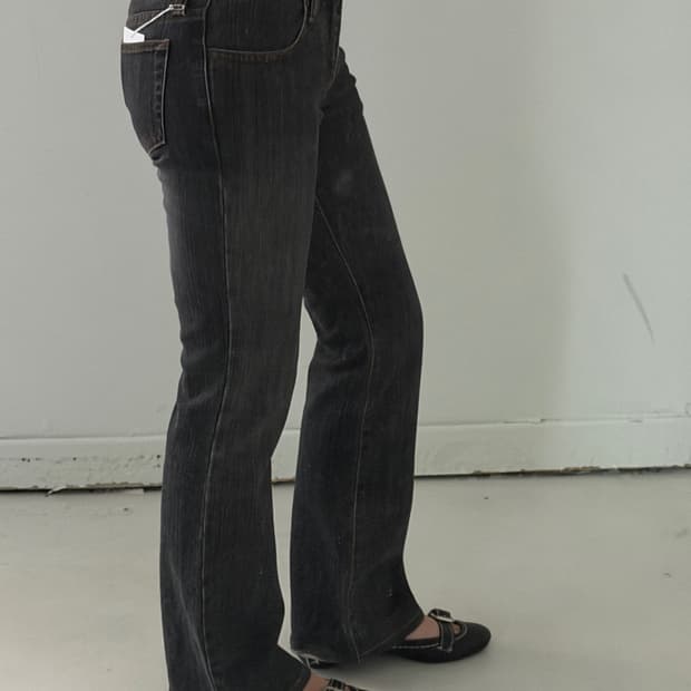 일본빈티지 로우라이즈 부츠컷 데님