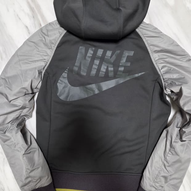 나이키 패딩배색 후드집업