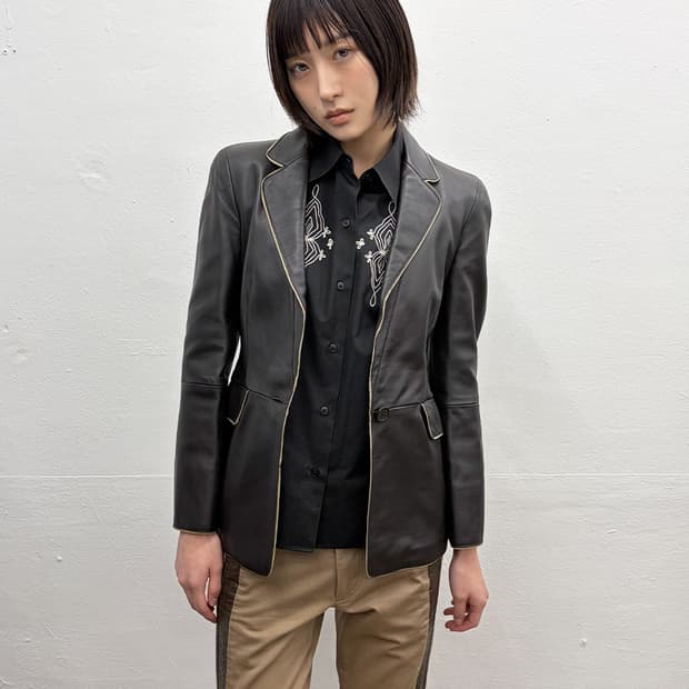 엠포리오 아르마니 램레더 자켓