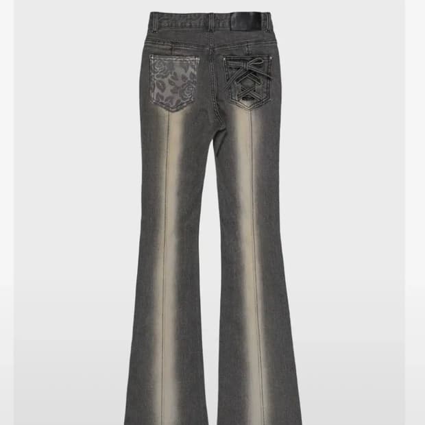 달링유어배드 코르셋 부츠컷 데님 진 더스트