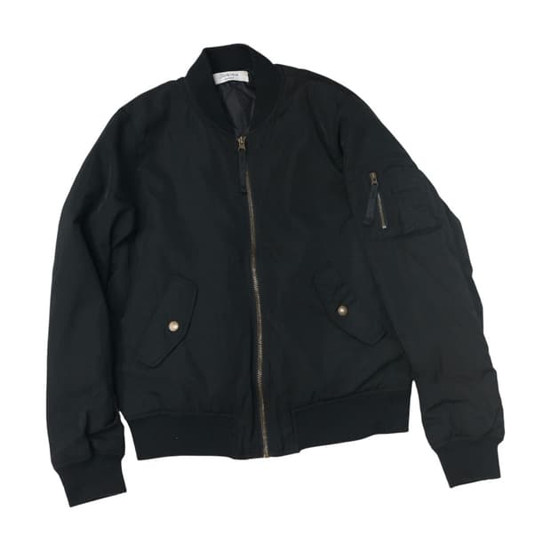 Shelly Island 쉘리 아일랜드 빈티지 블랙 MA-1 항공 점퍼