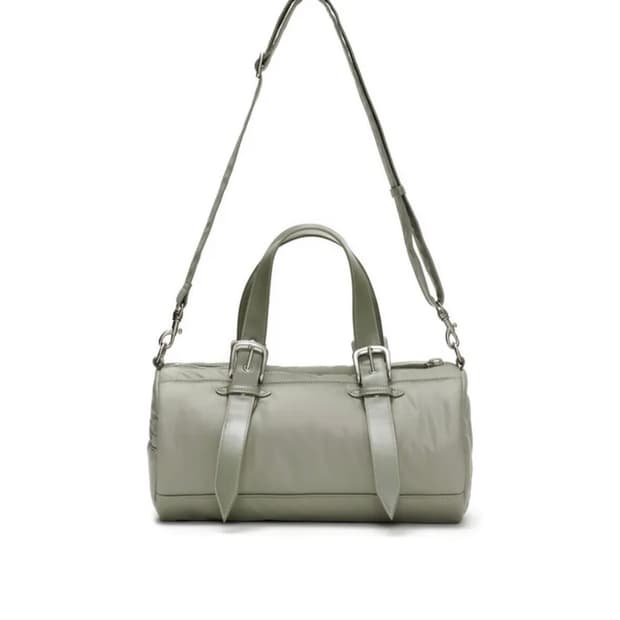 썬번프로젝트 패디드 심볼 트레블백 세이지그린 