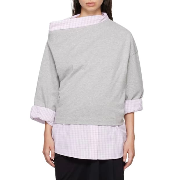 [S,L]드리스반노튼 Henies 레이어드 비대칭 셔츠