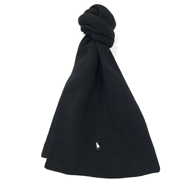 MX610 폴로 90s 후리스 화이트포니 블랙 머플러 목도리