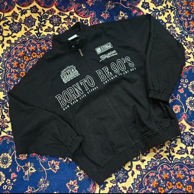 1993스튜디오 빈티지 코튼 트윌 바이커자켓