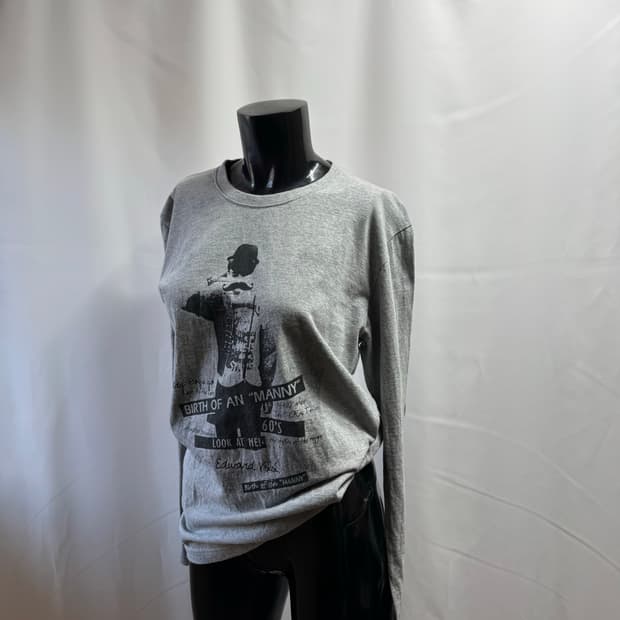 빈티지 프린팅 롱슬리브