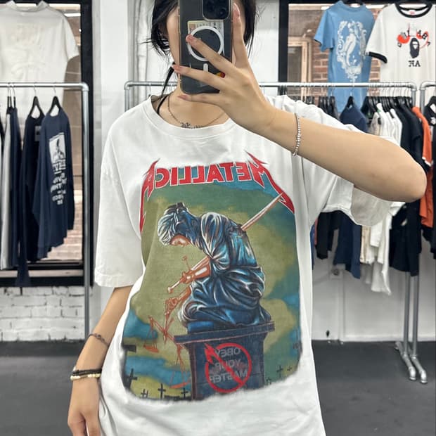 메탈리카 프린팅 티셔츠
